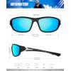 image:imageKALIYADI 4 Pack Polarized SunglassesMen Sports Sunglasses Mens Sunglasses UV Protection for Fishing Driving CyclingA10greenDark BlueRed