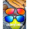 image:imageKALIYADI 4 Pack Polarized SunglassesMen Sports Sunglasses Mens Sunglasses UV Protection for Fishing Driving CyclingA12blackBrownCrystal Brown