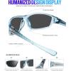 image:imageKALIYADI 4 Pack Polarized SunglassesMen Sports Sunglasses Mens Sunglasses UV Protection for Fishing Driving CyclingA25blue BlackIce BlueRed