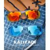 image:imageKALIYADI 4 Pack Polarized SunglassesMen Sports Sunglasses Mens Sunglasses UV Protection for Fishing Driving CyclingA25blue BlackIce BlueRed
