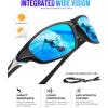 image:imageKALIYADI 4 Pack Polarized SunglassesMen Sports Sunglasses Mens Sunglasses UV Protection for Fishing Driving CyclingAa05blackIce BlueBrownCrystal Brown
