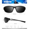 image:imageKALIYADI 4 Pack Polarized SunglassesMen Sports Sunglasses Mens Sunglasses UV Protection for Fishing Driving CyclingAa09blackIce BlueDark BlueNight Vision