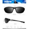 image:imageKALIYADI 4 Pack Polarized SunglassesMen Sports Sunglasses Mens Sunglasses UV Protection for Fishing Driving CyclingB09blackSilver