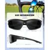 image:imageKALIYADI 4 Pack Polarized SunglassesMen Sports Sunglasses Mens Sunglasses UV Protection for Fishing Driving CyclingC01blackDark BlueRed