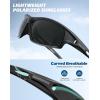 image:imageKALIYADI 4 Pack Polarized SunglassesMen Sports Sunglasses Mens Sunglasses UV Protection for Fishing Driving CyclingC08blackIce BlueRed