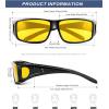 image:imageKALIYADI NightVisionGlasses FitOverGlasses WrapAround Glasses Anti Glare Night Driving Glasses for men women HD LensGlossy BlackNight Vision  Glossy BlackNight Vision  Glossy BlackNight Vision