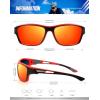 image:imageKALIYADI Polarized Sunglasses for Men Sports Sun Glasses for Driving Cycling Fishing with UV protectionMatte BlackDark BlueRed