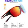image:imageKALIYADI Polarized Sunglasses for Men Sports Sun Glasses for Driving Cycling Fishing with UV protectionMatte BlackDark BlueRed