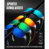 image:imageKALIYADI Polarized Sunglasses for Men Sports Sun Glasses for Driving Cycling Fishing with UV protectionMatte BlackDark BlueRed