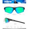 image:imageKALIYADI Sports Sunglasses for Men Polarized Sun Glasses for Men Women Youth Baseball Softball with UV Protection3 Packs BlackPurplish RedBlue Green