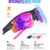 image:imageKALIYADI Sports Sunglasses for Men Polarized Sun Glasses for Men Women Youth Baseball Softball with UV Protection3 Packs BlackPurplish RedDark Blue