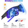 image:imageKALIYADI Sports Sunglasses for Men Polarized Sun Glasses for Men Women Youth Baseball Softball with UV Protection3 Packs BlackWhite  Dark BlueWhite  Rainbow
