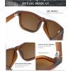 image:imageKALIYADI Sunglasses Men Polarized Sun glasses for Mens Womens Classic Matte Black Frame UV Protection 3pack3 Pack 3 Pack BlackIce BlueBrown