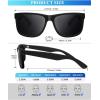 image:imageKALIYADI Sunglasses Men Polarized Sun glasses for Mens Womens Classic Matte Black Frame UV Protection 3pack3 Pack BlackBlackBlack