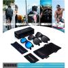 image:imageKALIYADI Sunglasses Men Polarized Sun glasses for Mens Womens Classic Matte Black Frame UV Protection 3pack3 Pack BlackBlackIce Blue