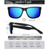 image:imageKALIYADI Sunglasses Men Polarized Sun glasses for Mens Womens Classic Matte Black Frame UV Protection 3packBlack  Ice Blue  Brown  Tortoise G15
