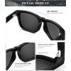 image:imageKALIYADI Sunglasses Men Polarized Sun glasses for Mens Womens Classic Matte Black Frame UV Protection 3packBlack  Ice Blue  Green  Red