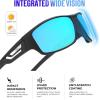 image:imageKALIYADI SunglassesMen Polarized Sports Sunglasses Mens Sunglasses Polarized UV Protection Driving Running Cycling OutdoorC02ice Blue