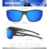 image:imageKALIYADI SunglassesMen Polarized Sports Sunglasses Mens Sunglasses Polarized UV Protection Driving Running Cycling OutdoorC03dark Blue