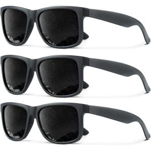 image:imageKALIYADI Sunglasses Men Polarized Sun glasses for Mens Womens Classic Matte Black Frame UV Protection 3pack3 Pack Black Stripes Frame  BlackBlackBlack