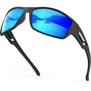 image:imageKALIYADI SunglassesMen Polarized Sports Sunglasses Mens Sunglasses Polarized UV Protection Driving Running Cycling OutdoorC03dark Blue