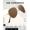 image:imageKALIYADI Classic Aviator Sunglasses for Men Women Driving Sun glasses Polarized Lens UV BlockingD Brown