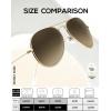 image:imageKALIYADI Classic Aviator Sunglasses for Men Women Driving Sun glasses Polarized Lens UV BlockingD Brown Gradient