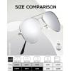 image:imageKALIYADI Classic Aviator Sunglasses for Men Women Driving Sun glasses Polarized Lens UV BlockingD Silver