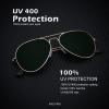 image:imageKALIYADI Classic Aviator Sunglasses for Men Women Driving Sun glasses Polarized Lens UV BlockingF 3 Pack Blackish GreenBrownSilvery Black