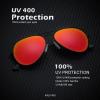 image:imageKALIYADI Classic Aviator Sunglasses for Men Women Driving Sun glasses Polarized Lens UV BlockingF 3 PackgreyRedDark Blue