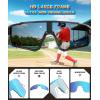 image:imageKALIYADI Kids Polarized Sunglasses YouthBaseballSunglasses Boys Girls Sport Running UV400 Protection Sun Glasses Age 614A06blackice Bluesilver