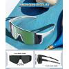 image:imageKALIYADI Kids Polarized Sunglasses YouthBaseballSunglasses Boys Girls Sport Running UV400 Protection Sun Glasses Age 614A11blackice BlueblueRed