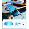 image:imageKALIYADI KidsSunglasses ToddlerSunglasses BoysGirls YouthSportSunGlasses Baseball Running UV400 Protection Age 614A06whiteDark BluewhiteRedwhiteIce Blue