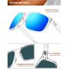 image:imageKALIYADI Mens SunGlasses Polarized SunglassesMen Classic Sunglasses with UV400 Protection for Fishing Golf DrivingCleargreyClearice BlueCleargreenClearred