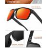 image:imageKALIYADI Mens SunGlasses Polarized SunglassesMen Classic Sunglasses with UV400 Protection for Fishing Golf DrivingIce BlueDark BlueGreenRed
