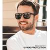 image:imageKALIYADI Mens SunGlasses Polarized SunglassesMen Classic Sunglasses with Ultraviolet Protection for Driving Fishing Golf01 BlackBlackBlackBlack