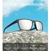 image:imageKALIYADI Mens SunGlasses Polarized SunglassesMen Classic Sunglasses with Ultraviolet Protection for Driving Fishing Golf06 BlackIce BlueDark BlueSilvery