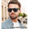 image:imageKALIYADI Mens SunGlasses Polarized SunglassesMen Classic Sunglasses with Ultraviolet Protection for Driving Fishing Golf07 Black Clear  BlackBlack Blue  BlueBlack Green  GreenBlack Red  Red