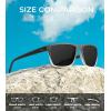 image:imageKALIYADI Mens SunGlasses Polarized SunglassesMen Classic Sunglasses with Ultraviolet Protection for Driving Fishing Golf07 Black Clear  BlackBlack Blue  BlueBlack Green  GreenBlack Red  Red