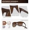 image:imageKALIYADI Mens SunGlasses Polarized SunglassesMen Classic Sunglasses with Ultraviolet Protection for Driving Fishing Golf09 Ice BlueDark BlueRedBrown