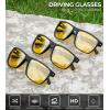 image:imageKALIYADI Mens SunGlasses Polarized SunglassesMen Classic Sunglasses with Ultraviolet Protection for Driving Fishing Golf14 Night VisionBlack