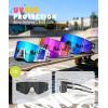 image:imageKALIYADI Polarized KidsSunglasses Sports SunglassesforKids Boys Girls Sun Glasses with UV400 for Running Cycling Age 614A06blackwhiteIce BluewhiteRed