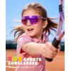 image:imageKALIYADI Polarized KidsSunglasses Sports SunglassesforKids Boys Girls Sun Glasses with UV400 for Running Cycling Age 614A07blackwhiteIce Bluered