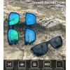 image:imageKALIYADI Polarized Sunglasses for Men Lightweight Sun Glasses with UV Protection for Driving Fishing Golf3 Pack BlackDark BlueGreen