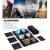 image:imageKALIYADI Polarized Sunglasses for Men Lightweight Sun Glasses with UV Protection for Driving Fishing Golf3 Pack Ice BlueSilverBrown