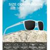image:imageKALIYADI Polarized Sunglasses for Men Lightweight Sun Glasses with UV Protection for Driving Fishing Golf3 Pack X Frame Crystal  Lens BlackGreenRed