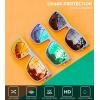 image:imageKALIYADI Polarized Sunglasses for Men Lightweight Sun Glasses with UV Protection for Driving Fishing Golf3 Pack Z Frame Greylens BlackGreenRed