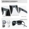image:imageKALIYADI Polarized Sunglasses for Men Lightweight Sun Glasses with UV Protection for Driving Fishing Golf3 Pack Z Frame Greylens BlackGreenRed