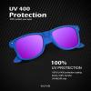 image:imageKALIYADI Polarized Sunglasses for Men and Women Matte Finish Sun glasses Color Mirror Lens UV Blocking 3 PackBlackPink Ice BlueBlue Purple