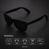 image:imageKALIYADI Polarized Sunglasses for Men and Women Matte Finish Sun glasses Color Mirror Lens UV Blocking 3 PackBlackTortoise BlackGradient Brown